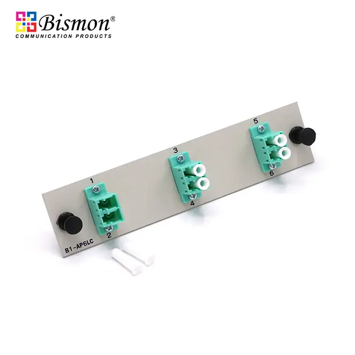 6 LC Snap-in adapter plate Multi-mode(OM3) duplex Full set